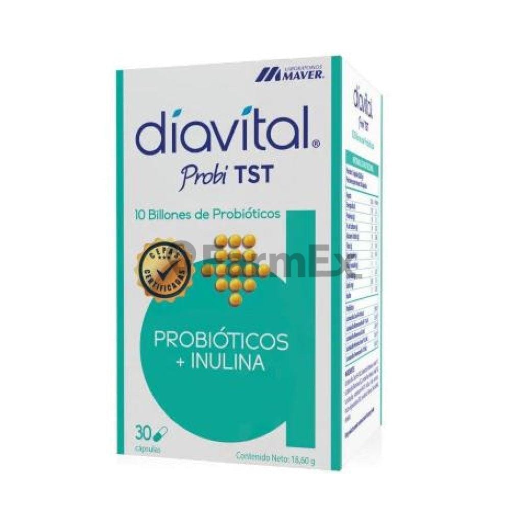 Diavital probi TST x 30 cápsulas (Maver) Farmex-Fonasa-Persistente